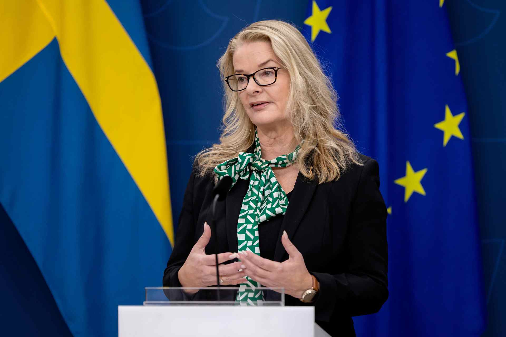 241121 Pressträff 13_Lotta Edholm_foto Magnus Liljegren Regeringskansliet.jpg.