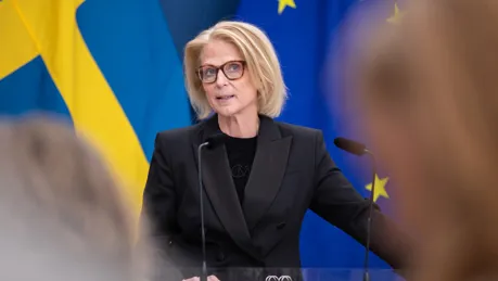 260527 Finansminister Elisabeth Svantesson Presenterar Extra ÄNdringsbudgeten Fotoollefriman Regeringskansliet 5.